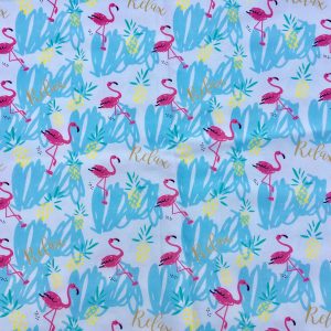 BANDANA FLAMANT ROSE BLEU