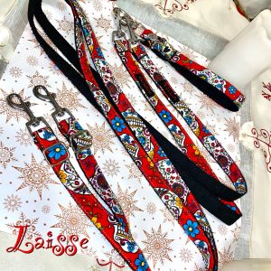 LAISSE DOUBLE coloris au choix et personnalisé