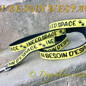Laisse J'AI BESOIN D'ESPACE