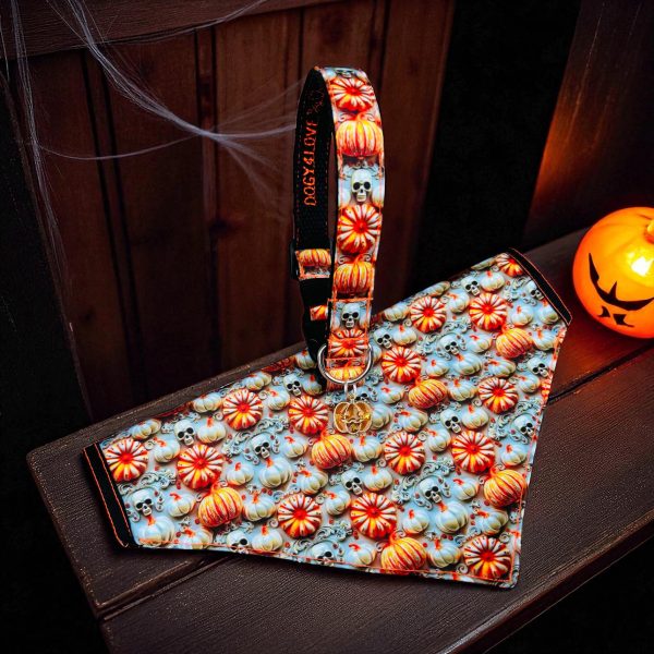 BANDANA CITROUILLE CHIC (tissu imperméable) – Image 2