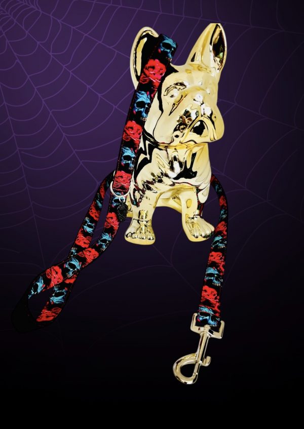 Laisse BLUE SKULL