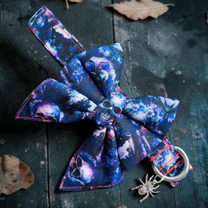 BANDANA ou NOEUD DE LUXE PURPLE HALLOWEEN NIGHT