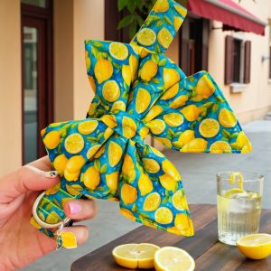 BANDANA ou NOEUD DE LUXE CITRON