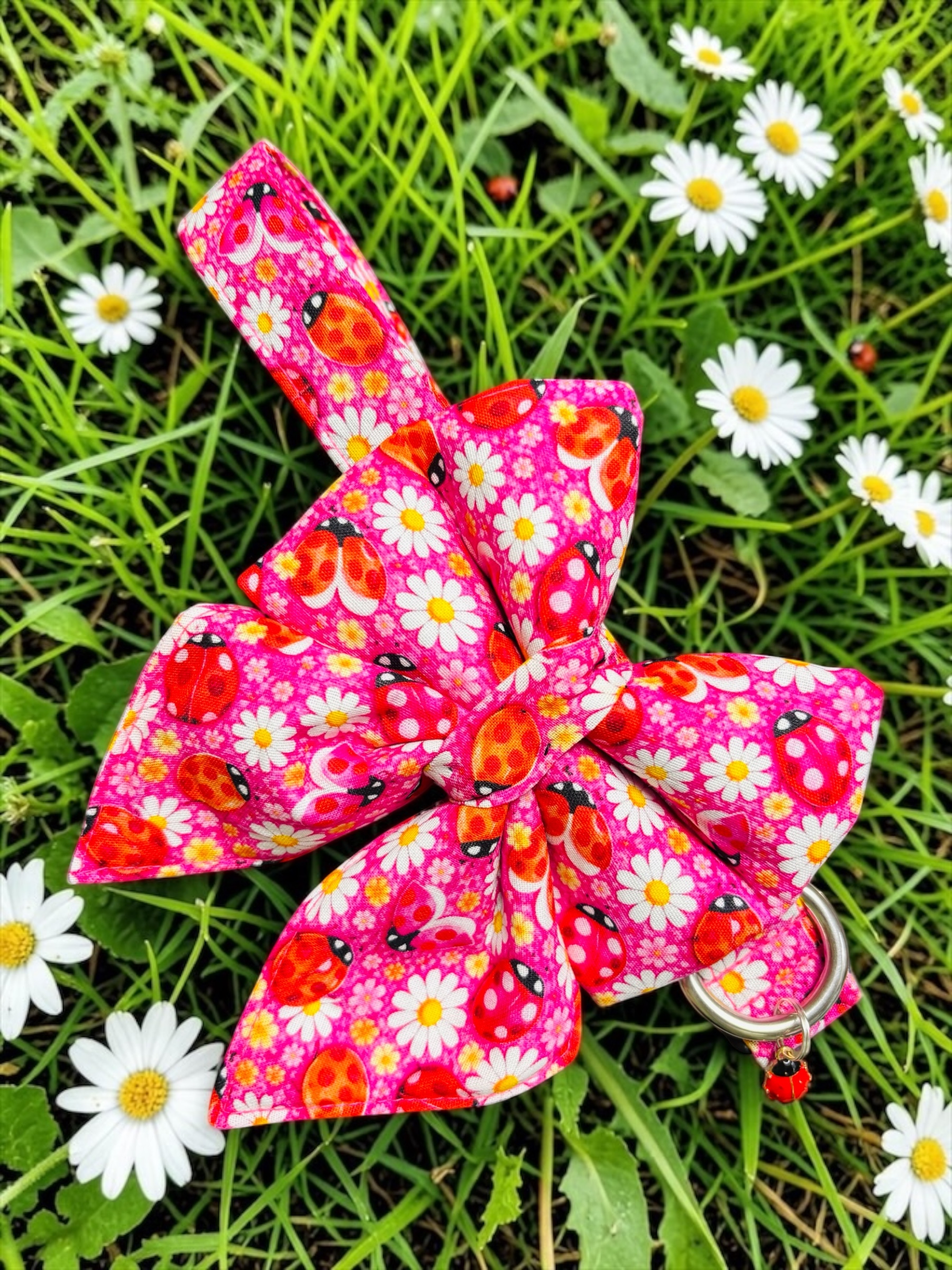 BANDANA ou NOEUD DE LUXE COCCINELLE