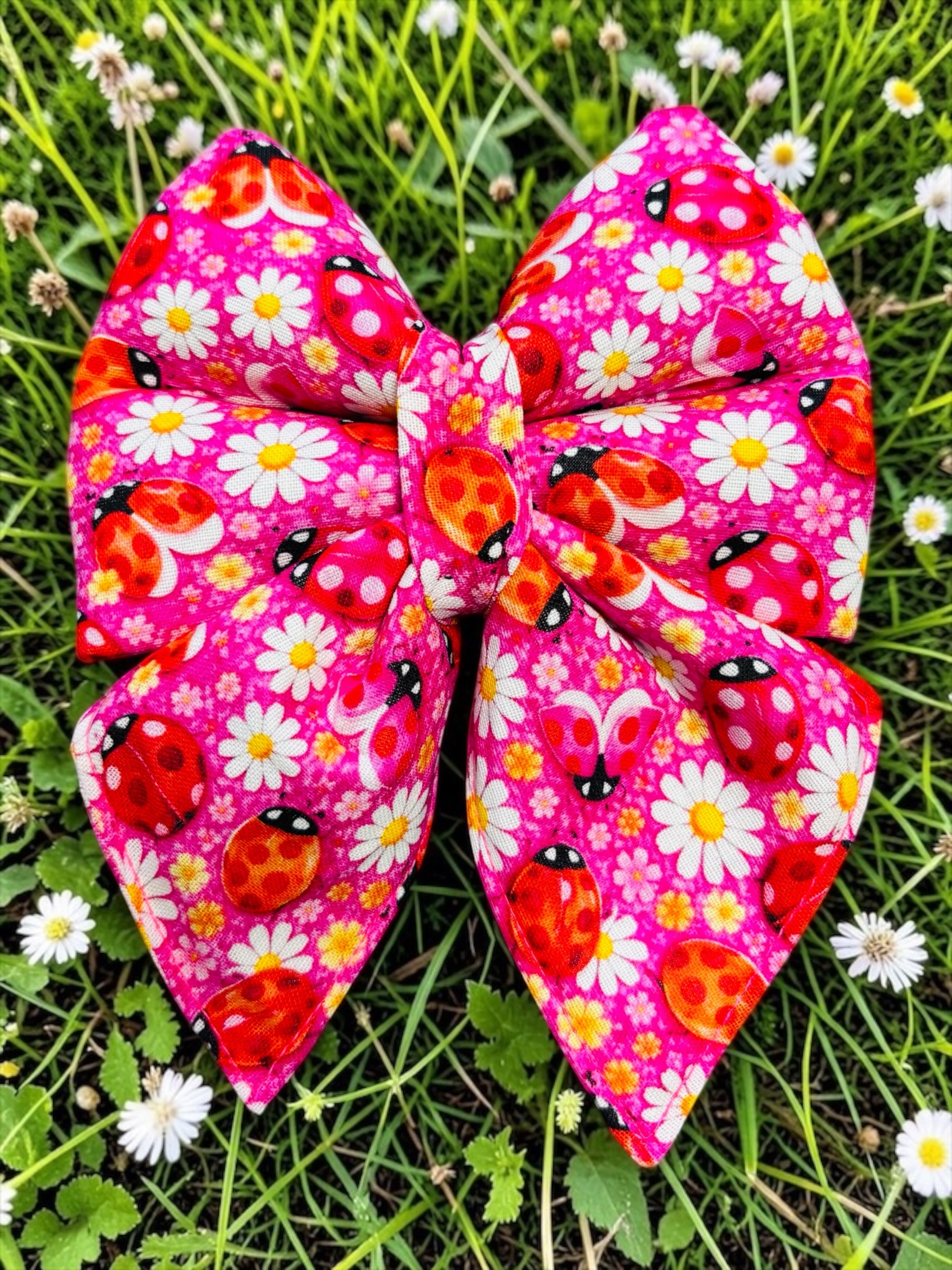 BANDANA ou NOEUD DE LUXE COCCINELLE – Image 3