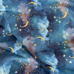 BANDANA ou NOEUD DE LUXE STAR MIDNIGHT